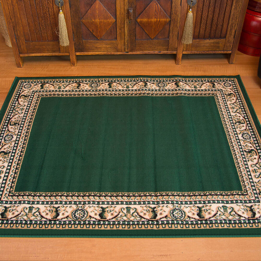 Allure 171012 Dark Green Traditional Floor Rugs