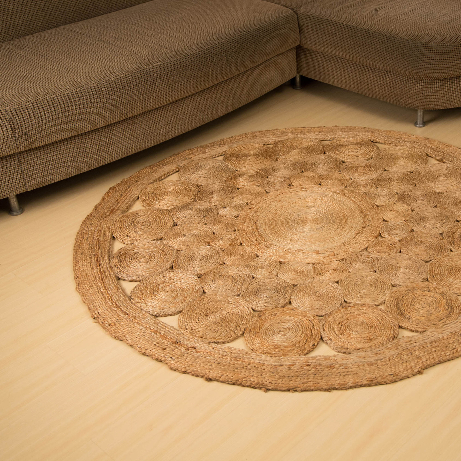 Adorn 150cm Round Jute Rug Natural Jute Rugs Beyond Bright