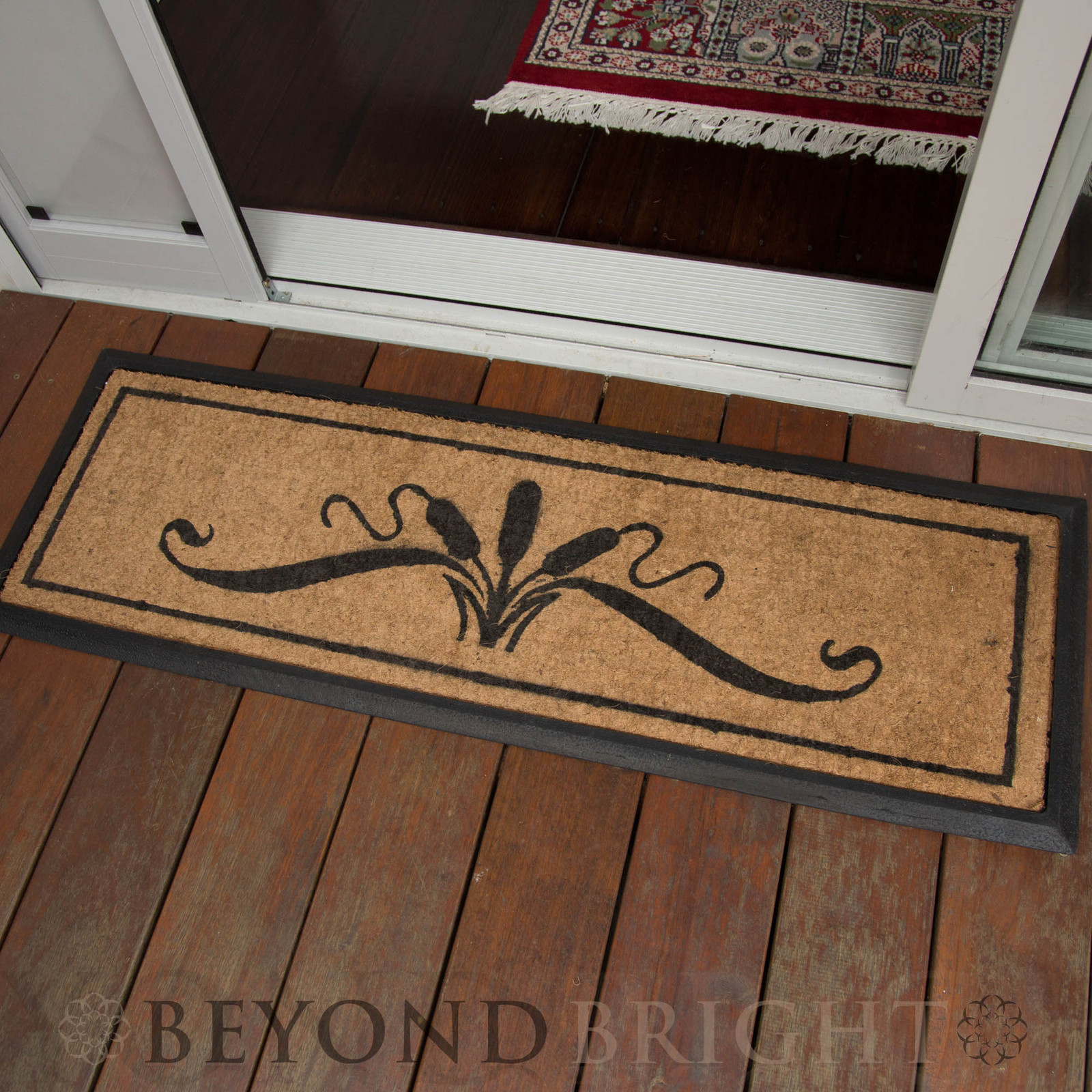 Long WATTLE Rubber Double Door Mat 40 x 120cm