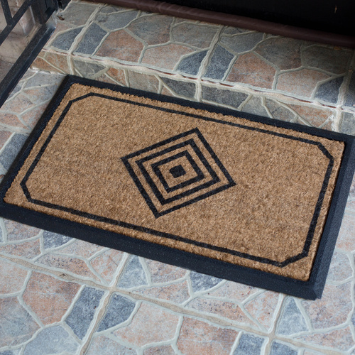 45 x 75cm Coir Diamond Door Mat
