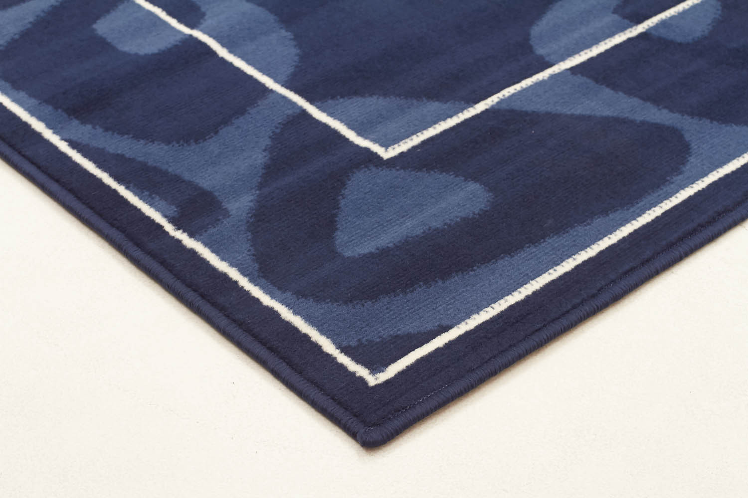 Sterling Modern Blue Navy Border Rug 160x230cm Modern Rugs Floor