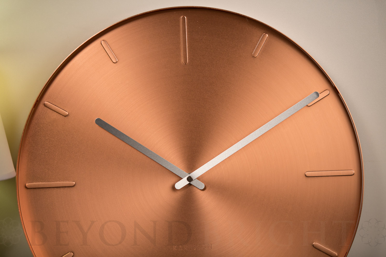 Karlsson Belt Wall Clock 40cm Copper Plated Modern Designer Clocks