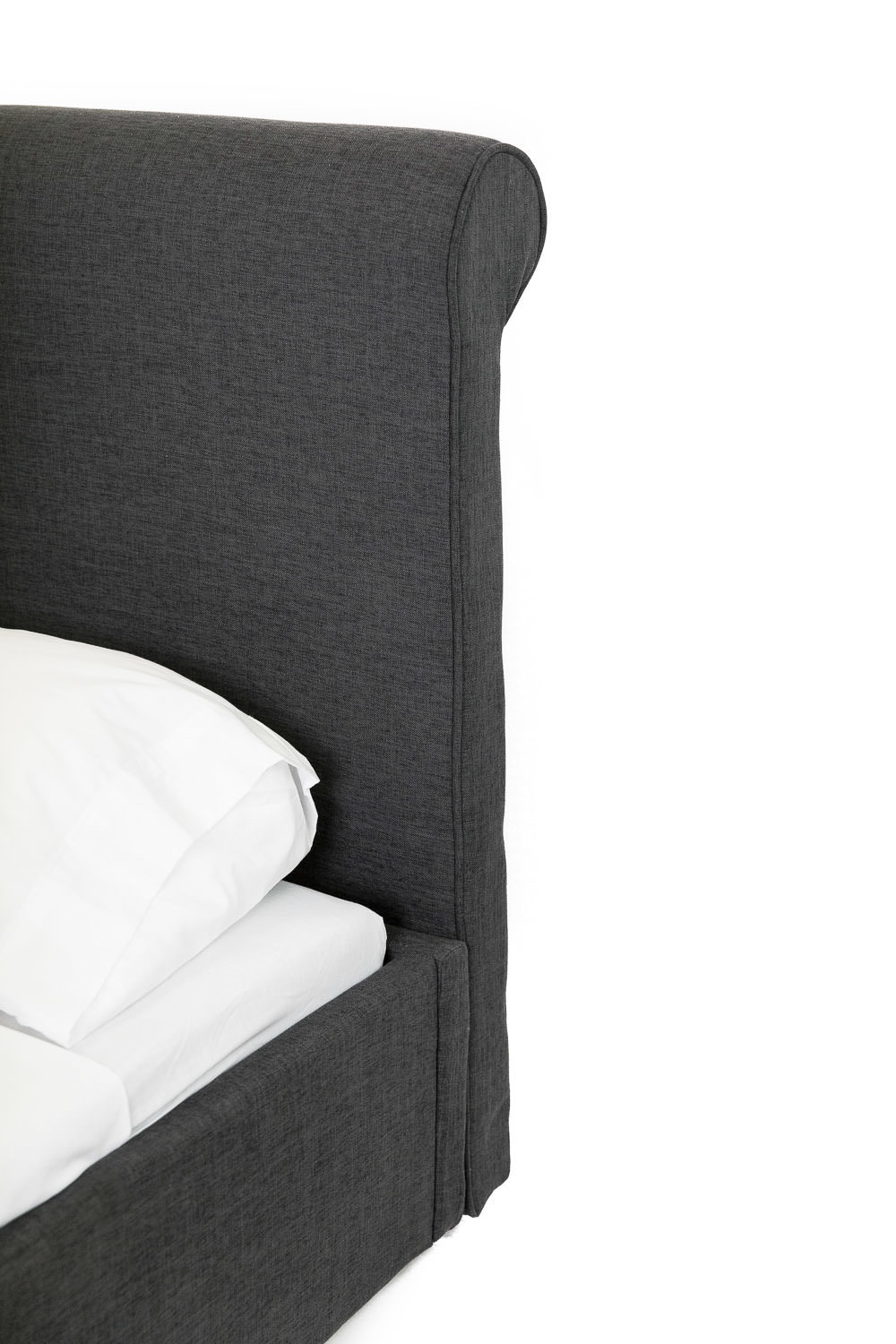 Buy Aria Freestanding Bedhead Fabric Charcoal Queen Size Beyond