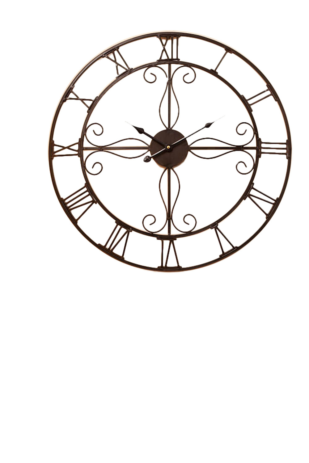 Ornate 60cm Wrought iron Wall Clock Vintage Clocks
