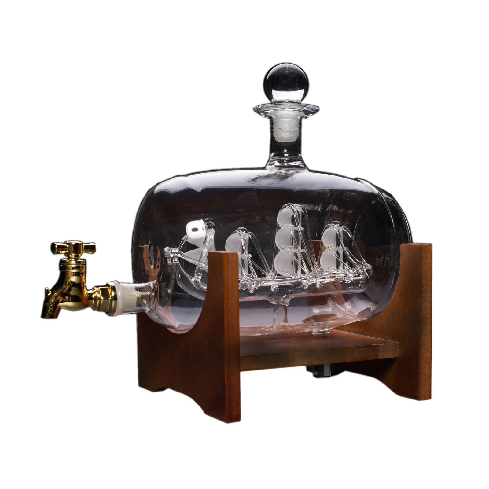 750ml Ship In Barrel Decanter Unique Bar Ware