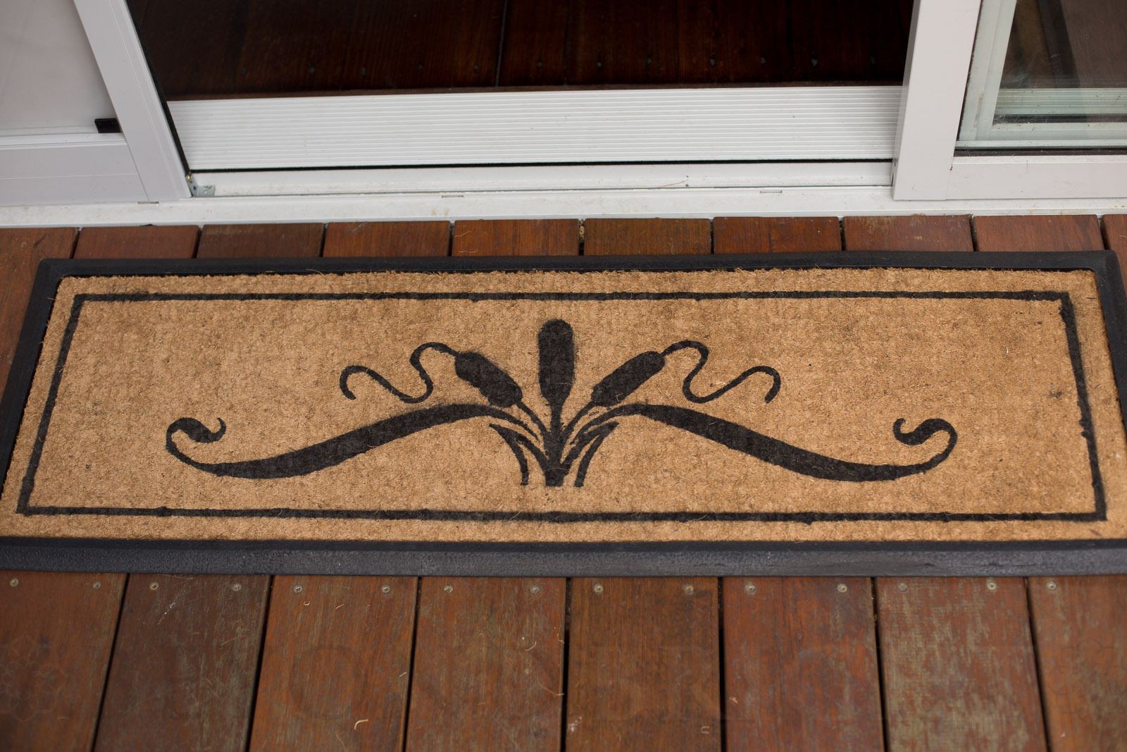 Long WATTLE Rubber Double Door Mat 40 x 120cm
