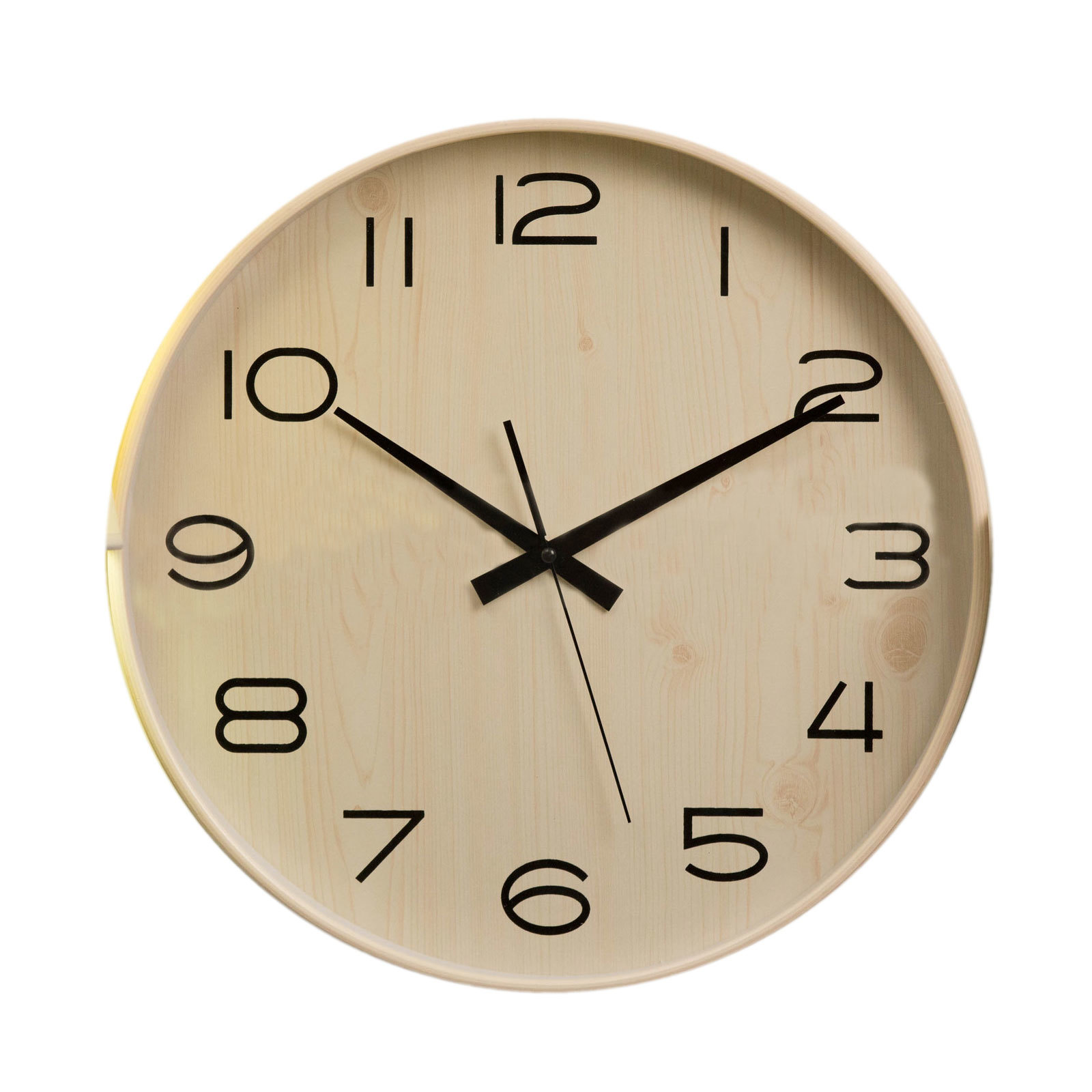 Urban 40cm Wall Clock Natural White Style Timber