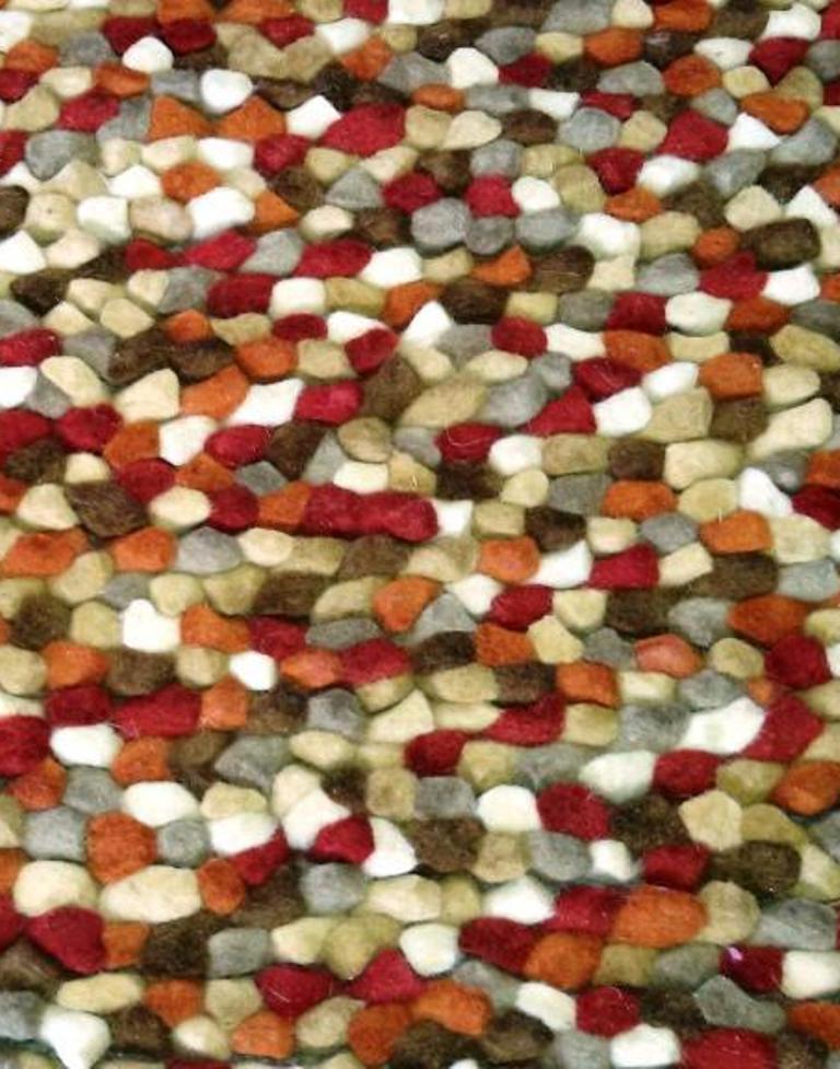 Jelly Bean Wool Rug Autumn 2 Sizes Premium Designer Hand Made Wool Rugs