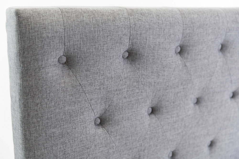 Buy Ada Freestanding Bedhead Fabric Grey Queen Size Beyond Bright