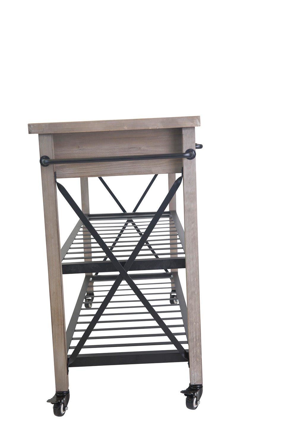 Buy Antique Finish Wooden Kitchen Trolley Beyond Bright