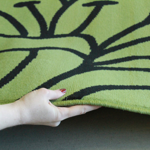 Sterling Flower Outline Rug - Green 160x230cm | Modern Rugs Floor Rug