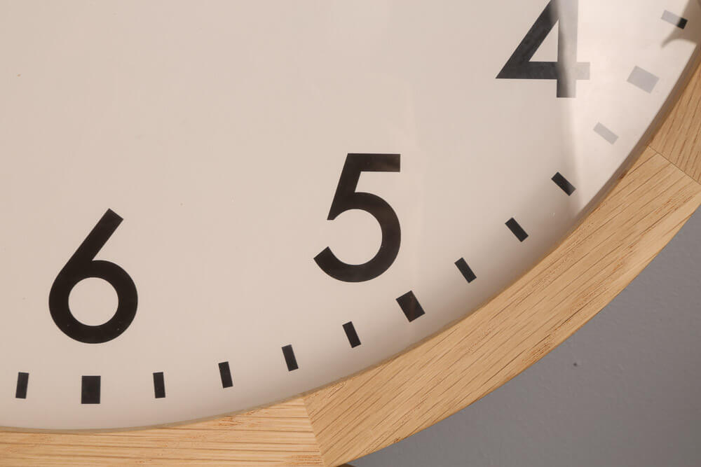 Thomas Kent 50cm Clifton Wall Clock Oak Fast Free Shipping Beyond