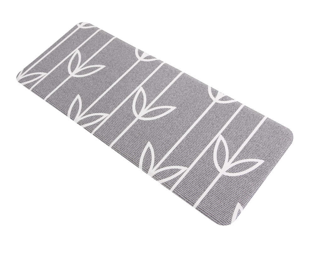 Reversible PVC Padded Kitchen Mat 44x120cm Pyramid & Floral