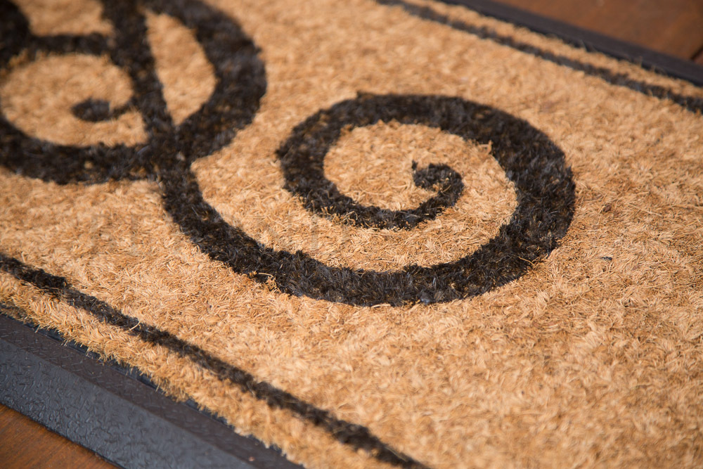 Long Ornate Rubber Double Door Mat 40 x 120cm