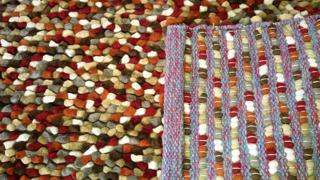 Jelly Bean Wool Rug Autumn 2 Sizes Premium Designer Hand Made