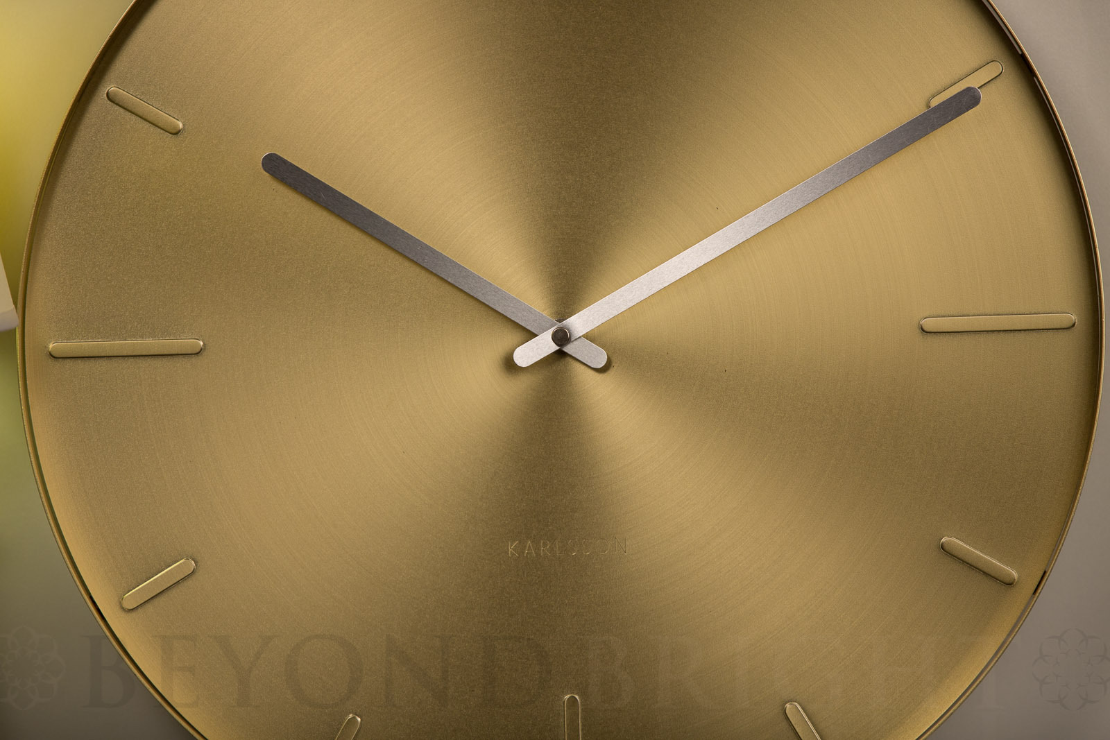 Karlsson Belt Wall Clock 40cm Brass Plated Modern Designer Clocks