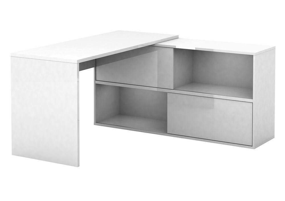 Buy Mateo Executive Office Desk 2 Sliding Door 2 Open Shelves