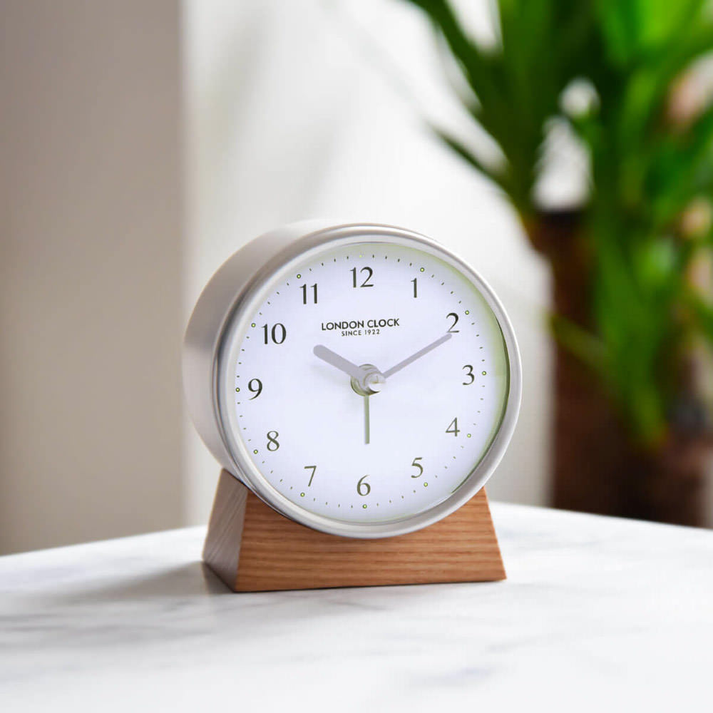 Free Shipping on London Clock Company Forme Alarm Clock, 14x9cm