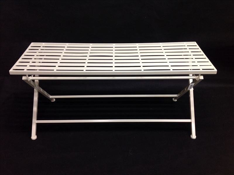 Banksia Metal Garden Coffee Table Matte White 105cm Beyond Bright Banksia Metal Garden Coffee Table Matte White 105cm 139 95
