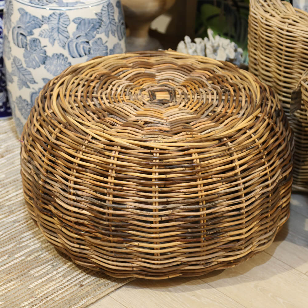 Seville Rattan Ottoman Coffee Table 65x35cm Beyond Bright