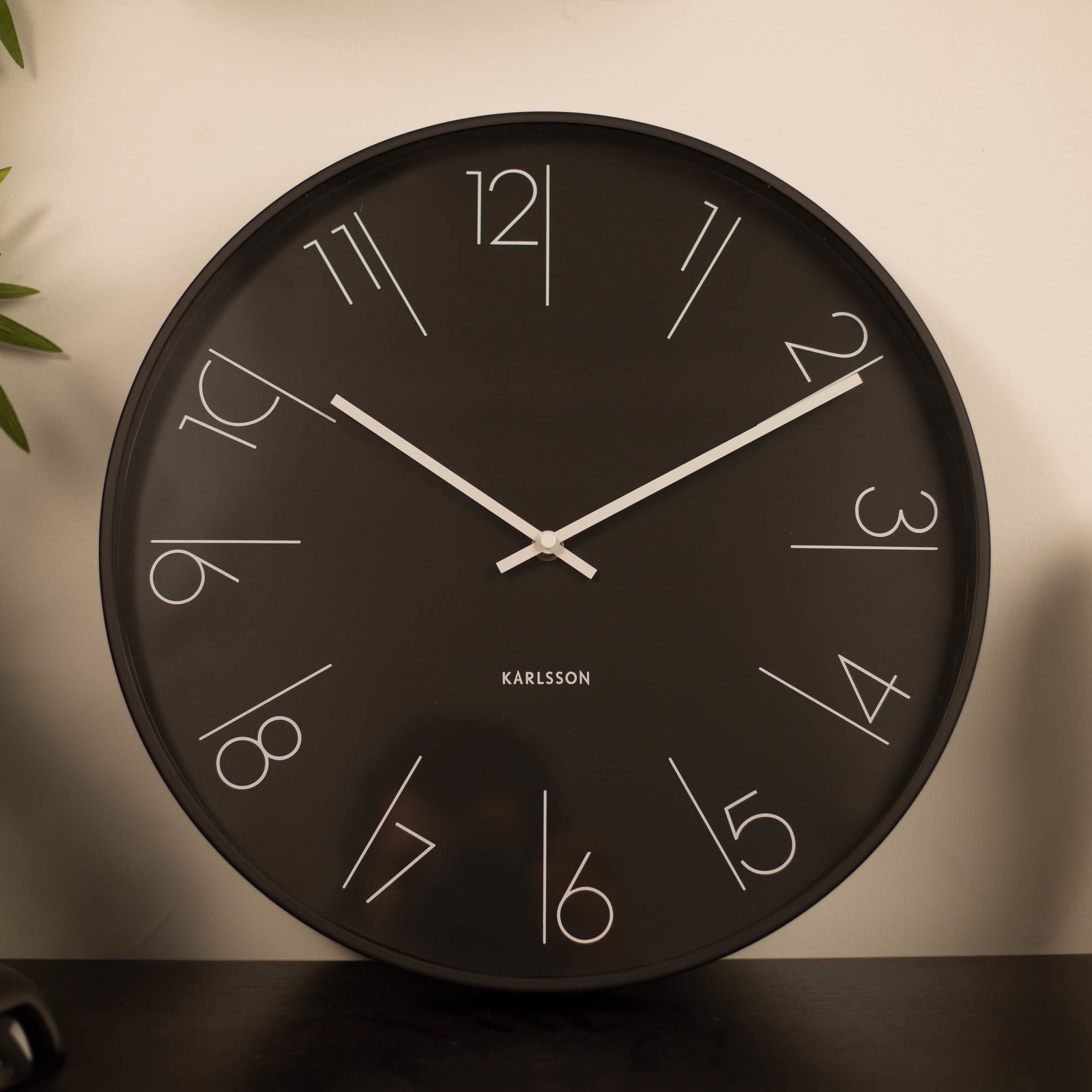 Karlsson Elegant Wall Clock 40cm Black