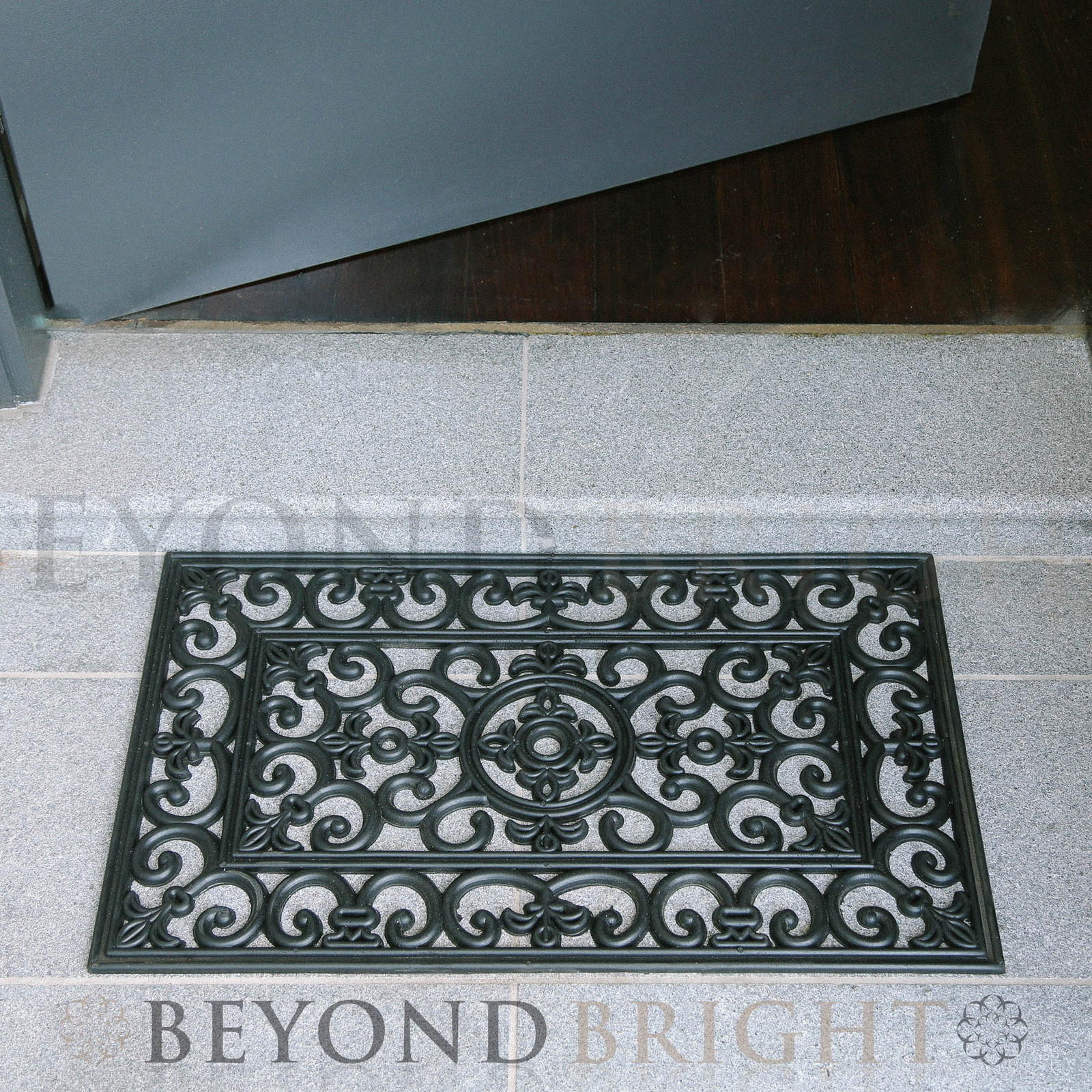 DoorMat 45x75 cm BROOKLYN Heavy Duty Door Mat French Rubber Outdoor