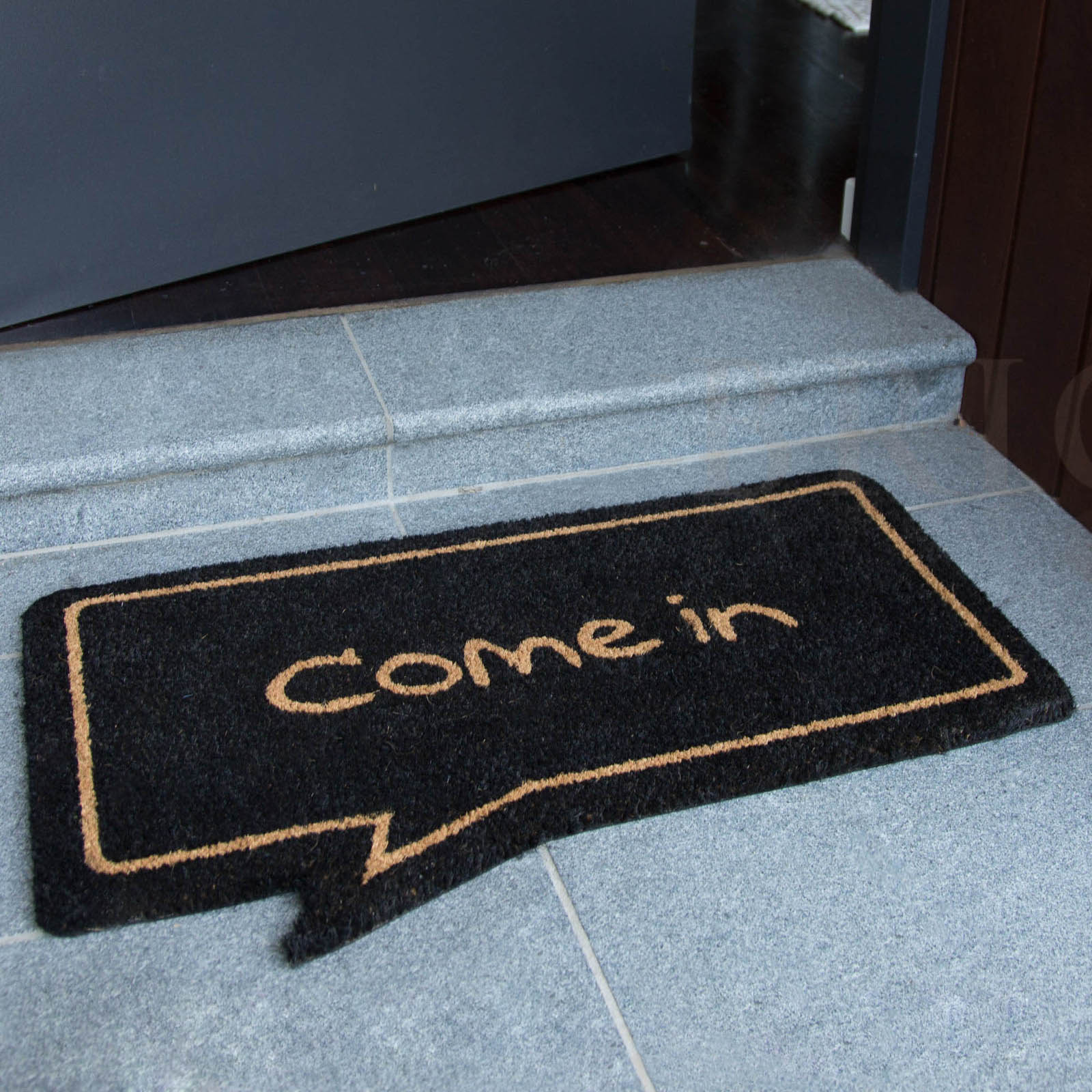 outdoor door mat black