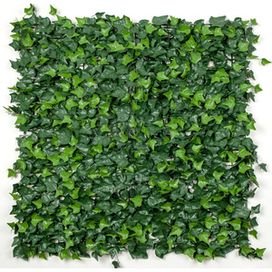 UV Stabalised Artificial Green Wall Leaf Screens / Panels - 1m x 1m - Ivy Leaf