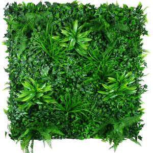 UV Stabalised Artificial Green Wall Leaf Screens / Panels - 1m x 1m - Green Tropics