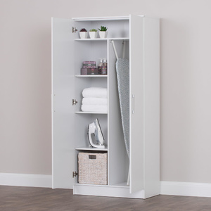 Multi-Purpose Broom Cupboard - 2 Door - 80x180cm