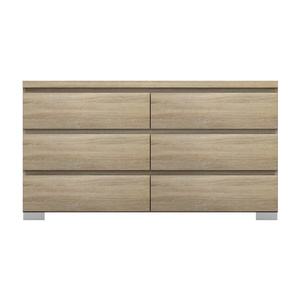 Elara Storage Chest - 6 Drawer - Light Sonoma Oak - 119x66cm