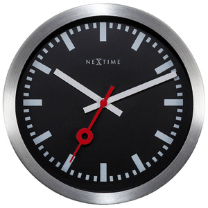 NeXtime Station Stripe Wall & Table Clock - Black
