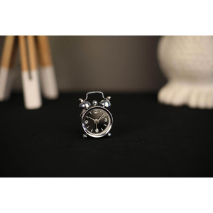 TFA Germany Mini Nostagia Electronic Alarm Clock - Black