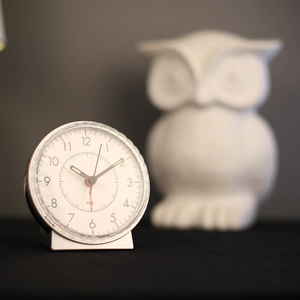 TFA Germany Silent Electronic Alarm Clock w Loud Bell Alarm and Snooze - 11cm