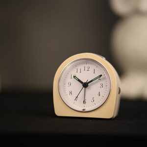 TFA Germany Retro Electronic Silent Alarm Clock - Beige