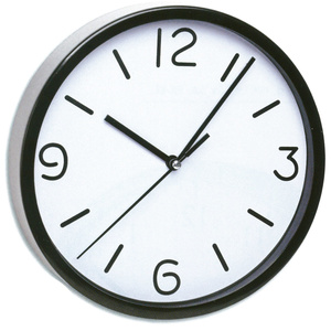 TFA Germany Silent Sweep Wall Clock - Black - 20cm