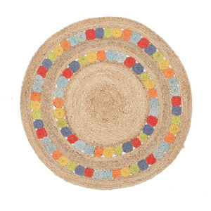 Piazza Flower Jute Rug