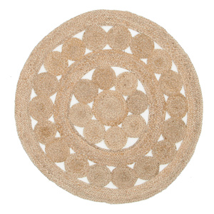 Piazza Flower Jute Rug