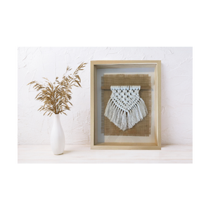 Macrame Showbox Wall Art - 28x35x5cm