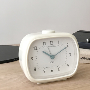 Toki - Lisbet Silent Sweep Alarm Clock - Cream - 8.5x10.5cm