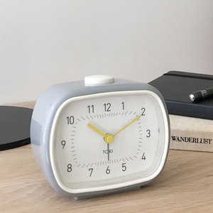 Toki - Lisbet Silent Sweep Alarm Clock - Cool Grey - 8.5x10.5cm