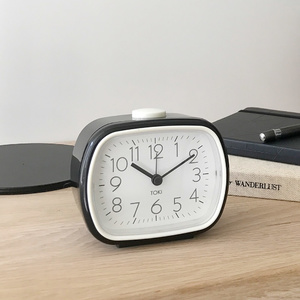 Toki - Kaspa Silent Sweep Alarm Clock - Black - 8.5x10.5cm