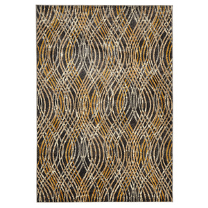 Zone Flurry Modern Rug - Charcoal