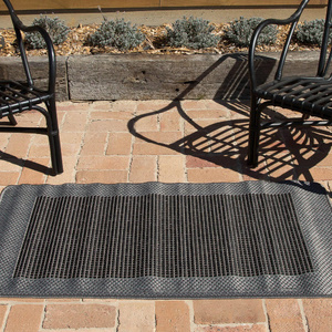 Suva Outdoor 67cmx25metre runner roll - Black Grey 17/212