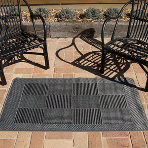 Suva Outdoor 67cmx25metre runner roll - Black Grey 22/212