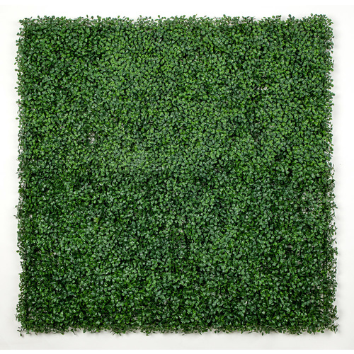 UV Stabalised Artificial Green Wall Leaf Screens / Panels - 1m x 1m - Boxwood