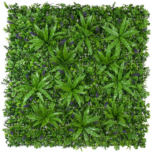 UV Stabalised Artificial Green Wall Vertical Garden / Panels - 1m x 1m - Lavandula