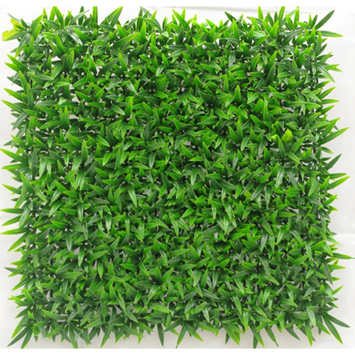 UV Stabalised Artificial Green Wall Leaf Screens / Panels - 1m x 1m - Mondo Grass