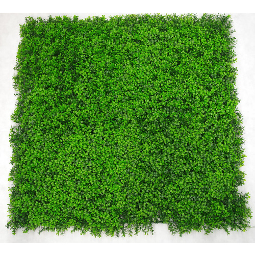 UV Stabalised Artificial Green Wall Leaf Screens / Panels - 1m x 1m - Deluxe Buxus