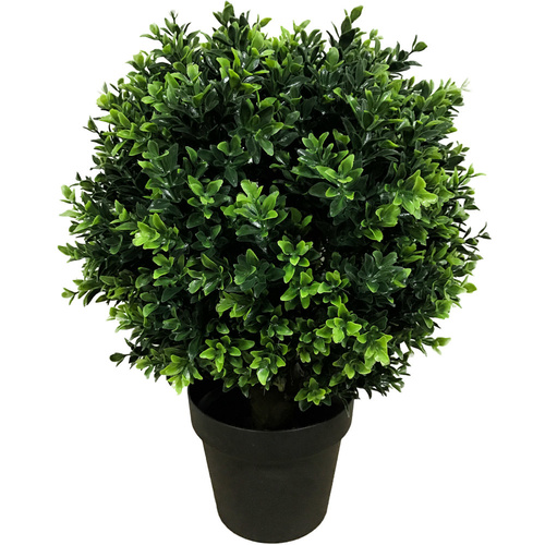 Artificial Topiary Shrub (Hedyotis) UV Stabalised Mixed Green - 50cm